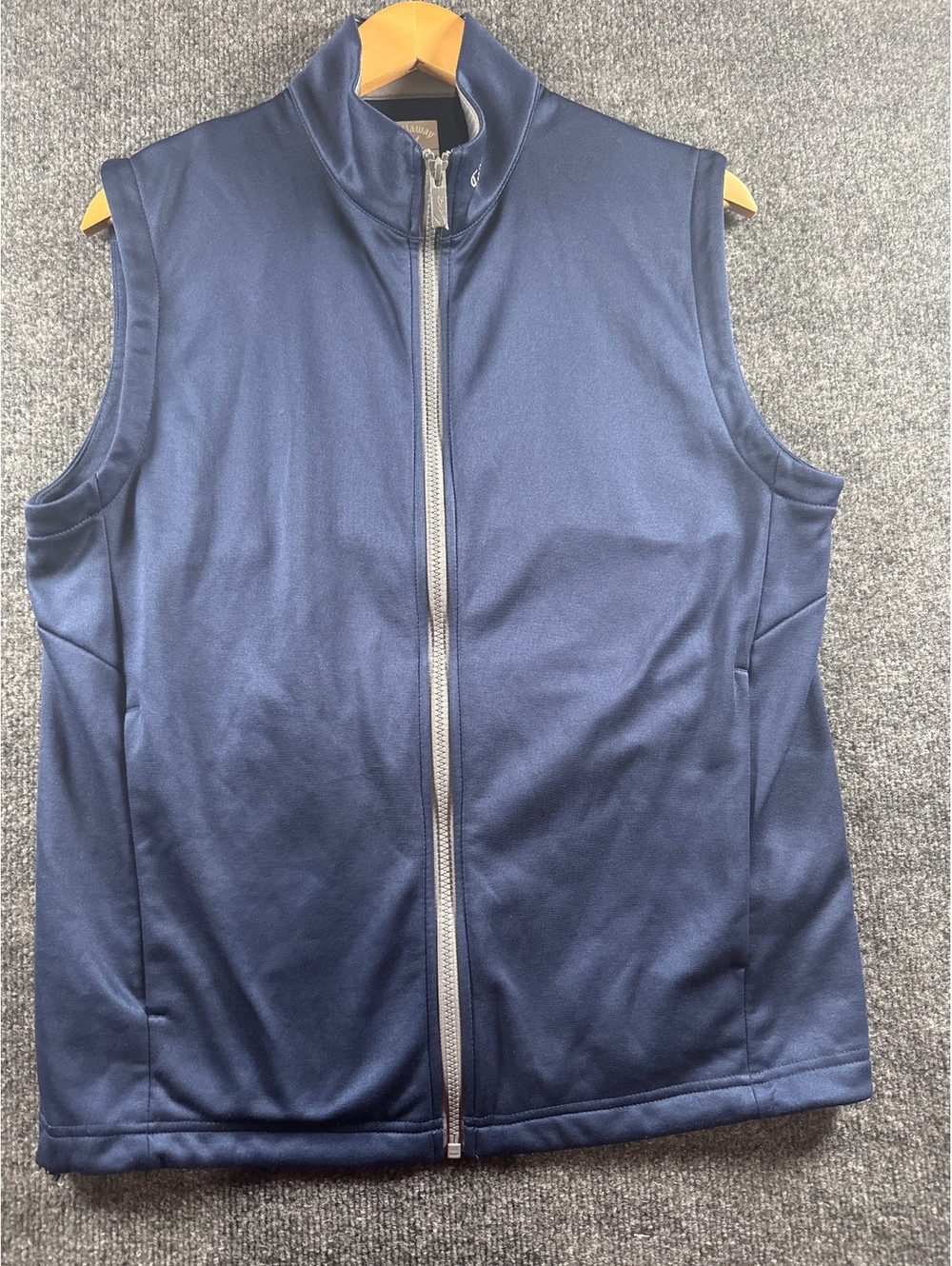 Callaway Weather Series Full Zip Golf Vest Navy Blue Men's Small